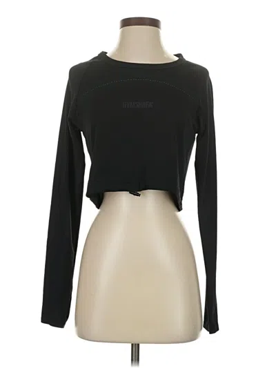 Pre-owned Gymshark Long Sleeve T-shirt In Black