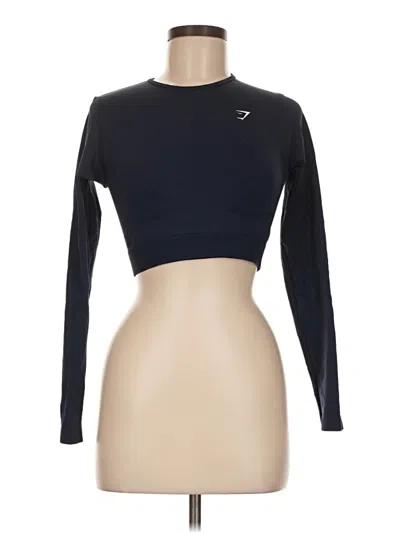 Pre-owned Gymshark Long Sleeve T-shirt In Black