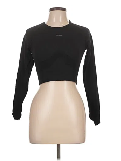 Pre-owned Gymshark Long Sleeve T-shirt In Black