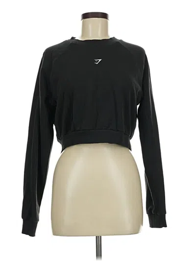 Pre-owned Gymshark Long Sleeve T-shirt In Black