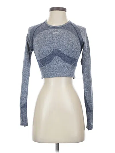 Pre-owned Gymshark Long Sleeve T-shirt In Blue