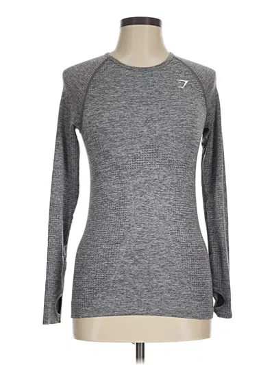 Pre-owned Gymshark Long Sleeve T-shirt In Gray