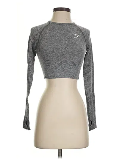Pre-owned Gymshark Long Sleeve T-shirt In Gray