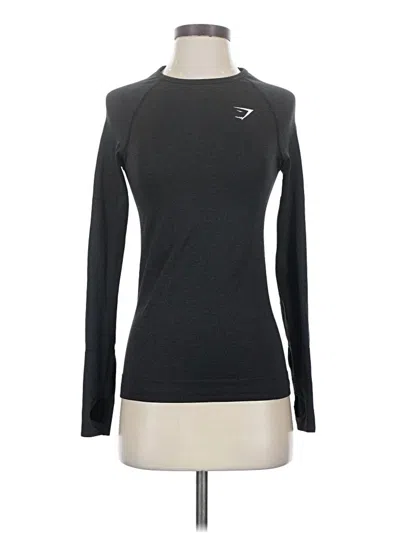 Pre-owned Gymshark Long Sleeve T-shirt In Gray