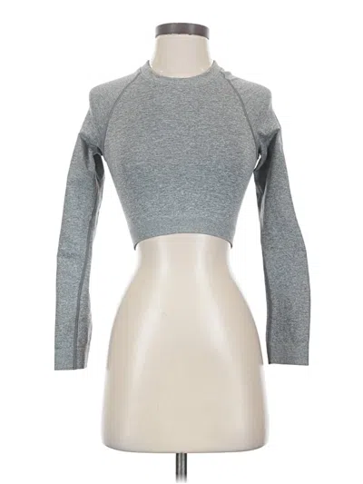 Pre-owned Gymshark Long Sleeve T-shirt In Gray