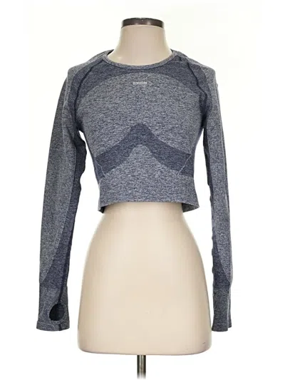 Pre-owned Gymshark Long Sleeve T-shirt In Gray