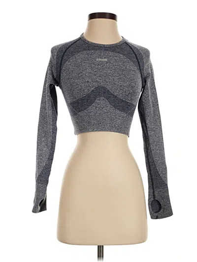 Pre-owned Gymshark Long Sleeve T-shirt In Gray