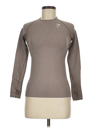 Pre-owned Gymshark Long Sleeve T-shirt In Gray