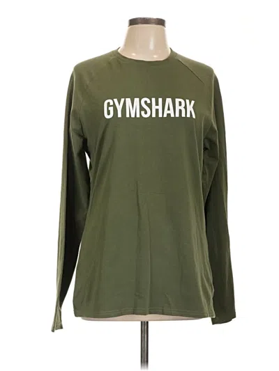 Pre-owned Gymshark Long Sleeve T-shirt In Green