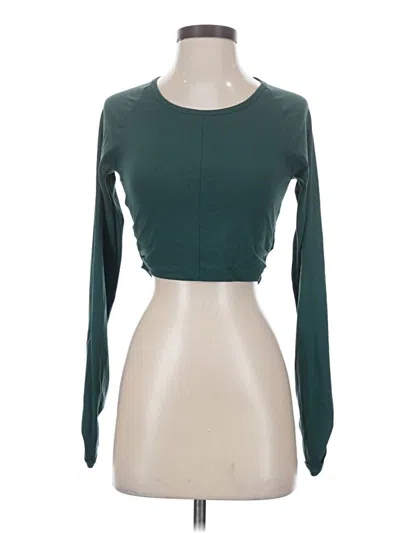 Pre-owned Gymshark Long Sleeve T-shirt In Green
