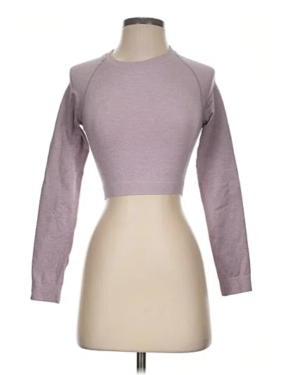 Pre-owned Gymshark Long Sleeve T-shirt In Purple