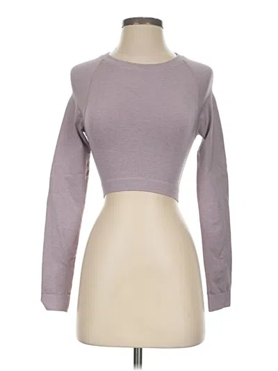 Pre-owned Gymshark Long Sleeve T-shirt In Purple