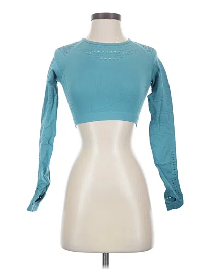 Pre-owned Gymshark Long Sleeve T-shirt In Teal