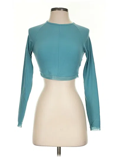 Pre-owned Gymshark Long Sleeve T-shirt In Teal