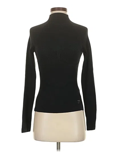 Pre-owned Gymshark Long Sleeve Turtleneck In Black