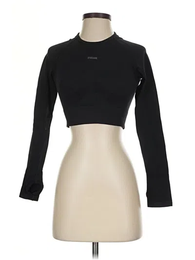 Pre-owned Gymshark Long Sleeve Turtleneck In Black