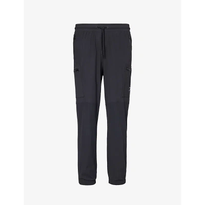 Gymshark Mens Black Rest Day Tapered-leg Stretch-woven Trousers