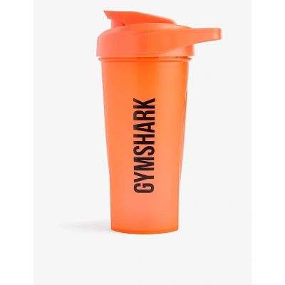 Gymshark Mens Gs Wannabe Orange Logo-print Plastic Shaker Bottle 600ml