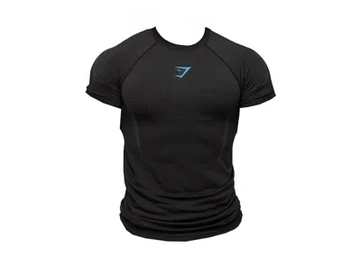 Pre-owned Gymshark Men's  Onyx 5.0 Seamless T-shirt In Black/onyx Grey