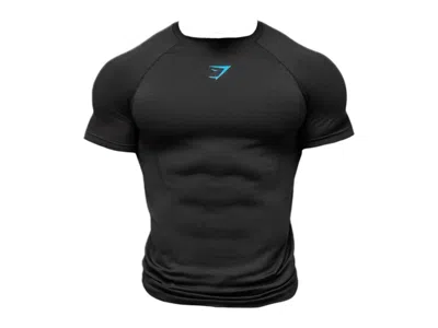Pre-owned Gymshark Men's  Onyx Midnight 5.0 Seamless T-shirt In Black