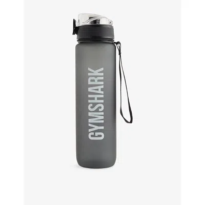 Gymshark Mens Black Logo-print Plastic Sports Bottle