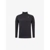 Gymshark Mens Black Performance Quarter Zip Stretch-woven Top Xl In Black
