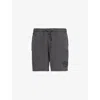 Gymshark Premium Legacy Logo-embroidered Cotton-jersey Shorts In Black/pigment Dye