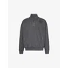 Gymshark Premium Legacy Logo-embroidered Cotton-jersey Sweatshirt In Black/pigment Dye