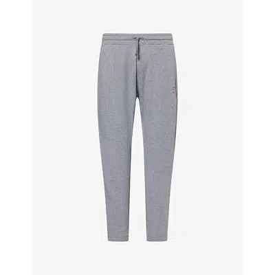 Gymshark Mens Charcoal Core Marl Power Logo-print Cotton-jersey Joggers Xxl