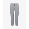 Gymshark Mens Power Wordmark Tapered-leg Cotton-blend Jogging Bottoms Charcoal Core Marl In Gray