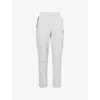 Gymshark Mens Grey Interlock Tech Slim-fit Cotton-jersey Joggers Xl In Gray