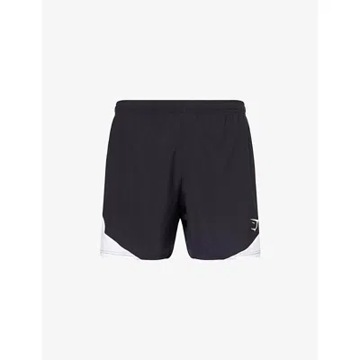 Gymshark Mens Gs Black Arrival Block 6' Gym Shorts Xl