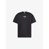 Gymshark Mens Gs Black Gsrc Oversized-fit Cotton T-shirt Xxl In Black