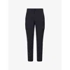 Gymshark Mens Gs Black Logo-embroidered Stretch-woven Cargo Trousers Xl In Blue