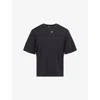 Gymshark Mens Gs Black Rest Day Essentials Boxy-fit Cotton T-shirt In Black