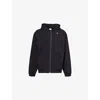 Gymshark Mens Gs Black Rest Day Essentials Zipped Cotton-jersey Hoody In Black