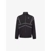 Gymshark Mens Gs Black Retro Crinkle Nylon Track Jacket In Black