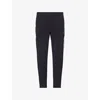 Gymshark Mens Gs Black Retro Side-striped Stretch-nylon Joggers Xl In Black