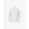 Gymshark Mens  Apex Logo-print Stretch-woven Jacket In White