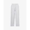Gymshark Mens Gs Light Grey Marl Rest Day Essential Straight-leg Cotton-jersey Jogger Xs In Gray