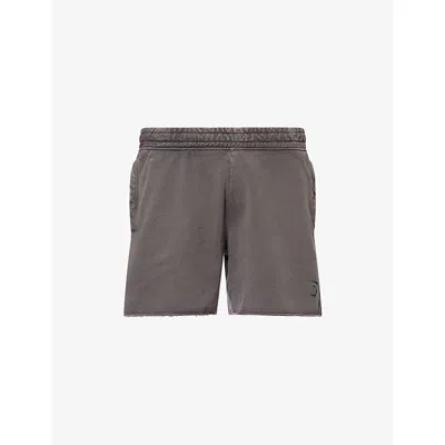 Gymshark Mens Gs Onyx Grey Heritage 5' Relaxed-fit Cotton-jersey Shorts Xl