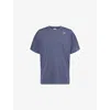 Gymshark Mens Gs Titanium Blue Performance Oversized Woven T-shirt Xxl In Blue