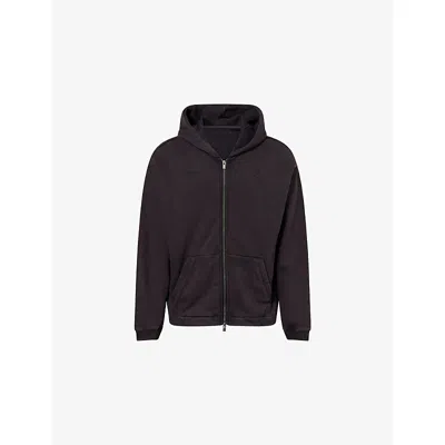 Gymshark Mens Gs Black/gs Black/wash Condition Club Zip-up Cotton-blend Hoody Xl