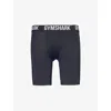 Gymshark Mens Element Baselayer Logo-waistband Stretch-woven Shorts Black In Black