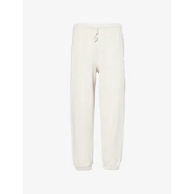 Gymshark Mens Everywear Relaxed Cotton-jersey Jogging Bottoms Gs Oat White