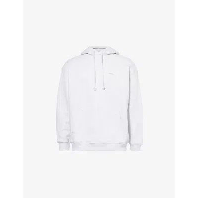 Gymshark Mens Everywear Relaxed-fit Cotton-jersey Hoody Gs Bros Soft Grey Marl