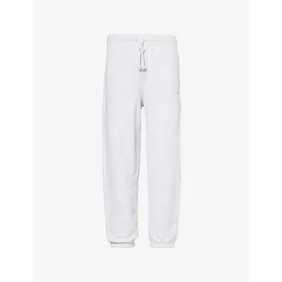 Gymshark Mens Everywear Tapered-leg Cotton-jersey Jogging Bottoms Gs Bros Soft Grey Marl Xxl