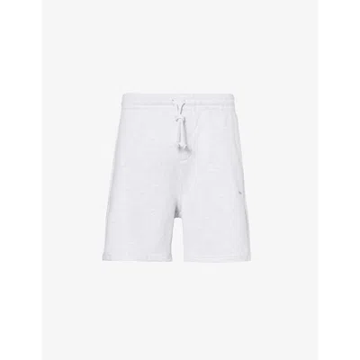 Gymshark Mens Everywear Vintage-wash Cotton-jersey Sweat Shorts Gs Bros Soft Grey Marl