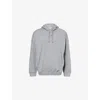 Gymshark Mens Charcoal Core Marl Power Brand-print Cotton-blend Hoodie In Gray