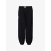 Gymshark Mens  Pumper Two-slip-pockets Cotton-poplin Trousers In Black